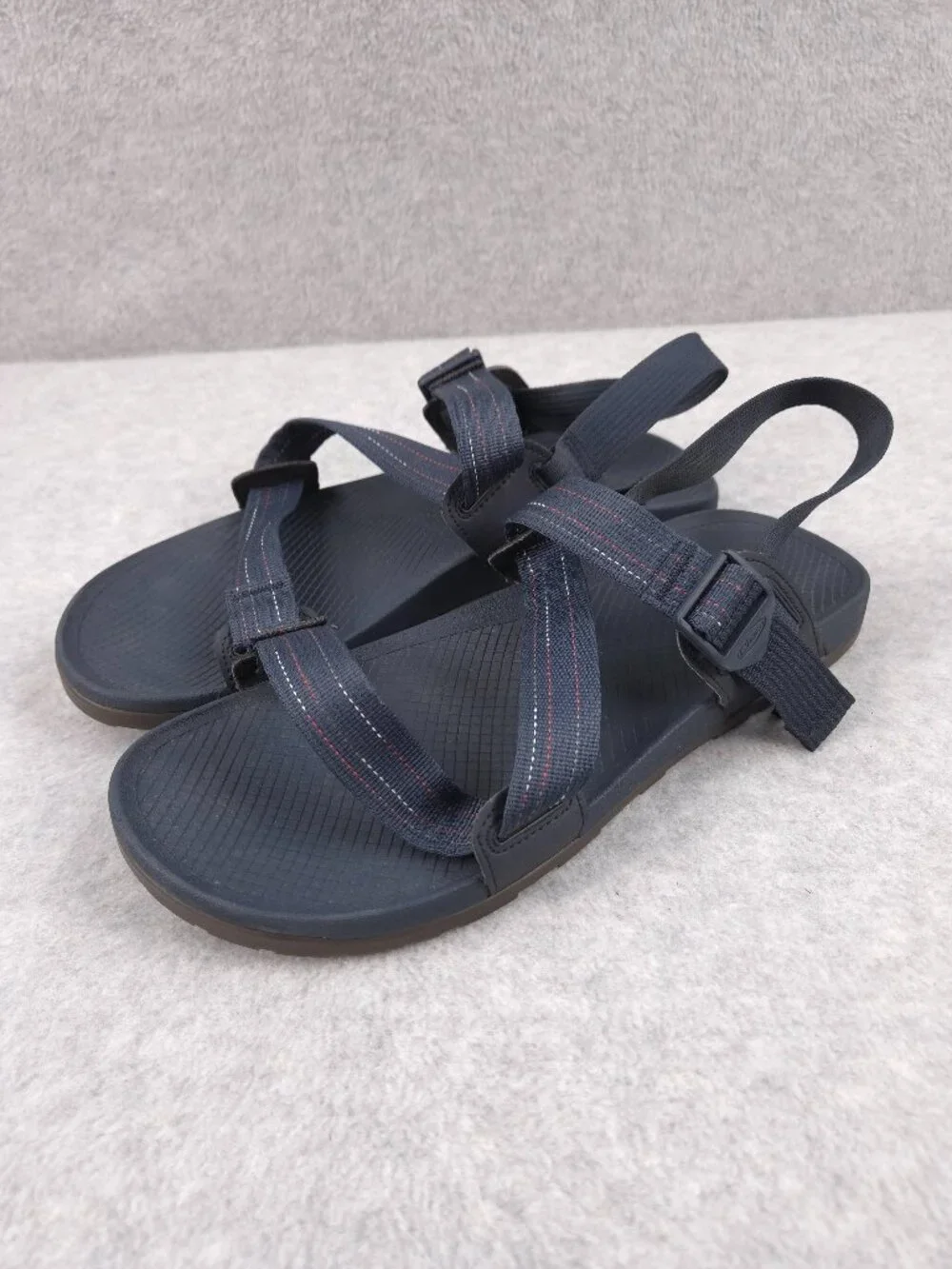 Chaco Lowdown Sandals Mens 12 Navy Blue Hiking Water Sport Adjustable Chacos